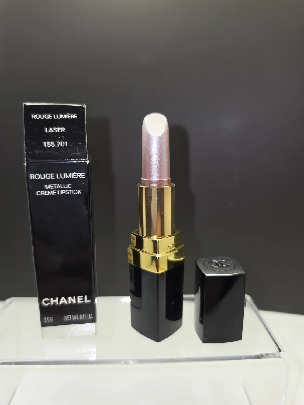 SUPER RARE VINTAGE CHANEL Rouge Lumière Metallic Creme Lipstick - 